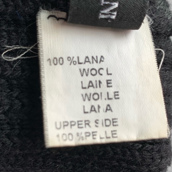 Armani Black Leather Gloves - Picture 6 of 6